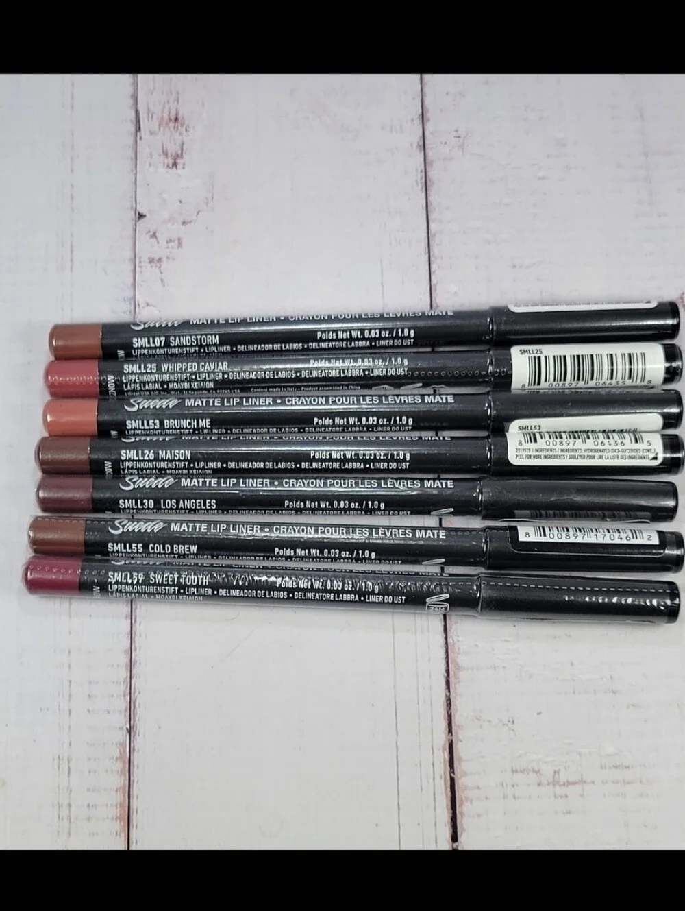 Nyx 7 Piece Suede Matte Lip Liner Bundle NEW!